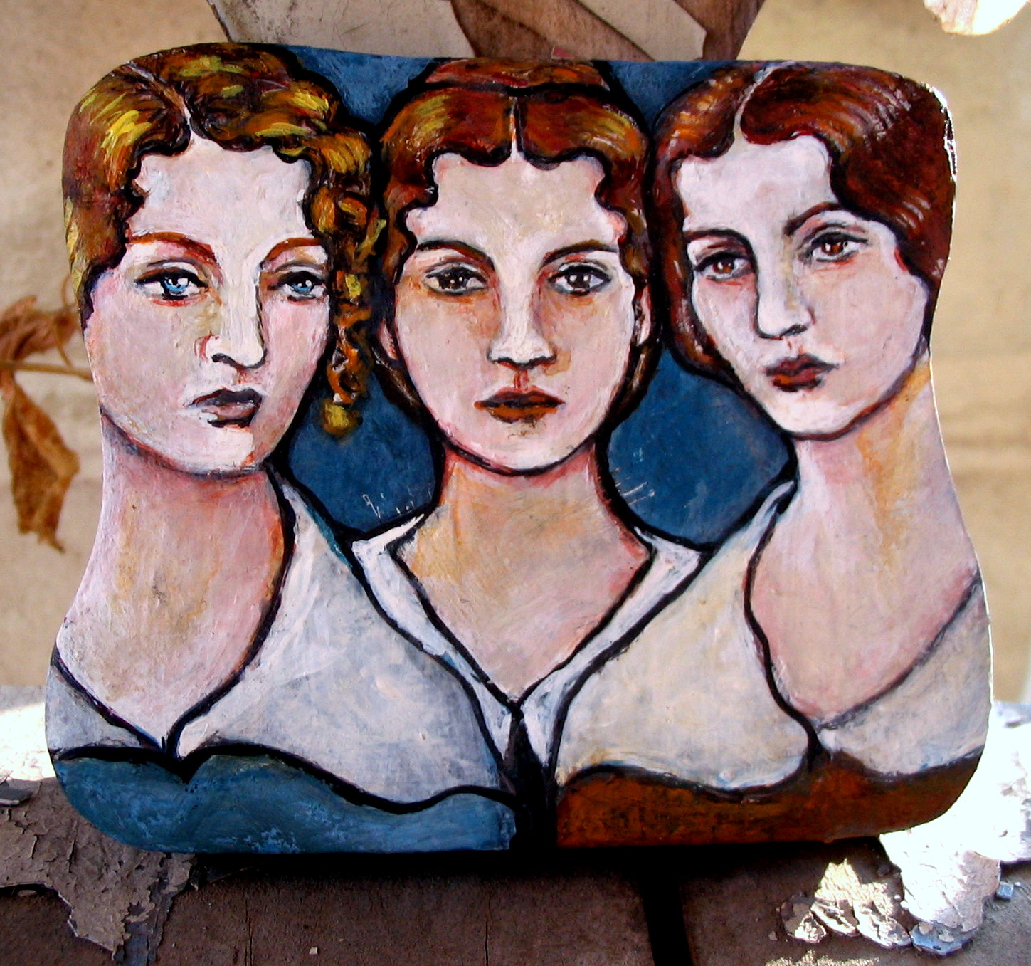 Отец трех сестер. Сестры Бронте портрет. Портрет трех сестер Бронте.