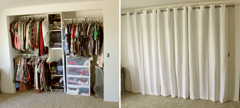 From Like To Love: Closet Curtains