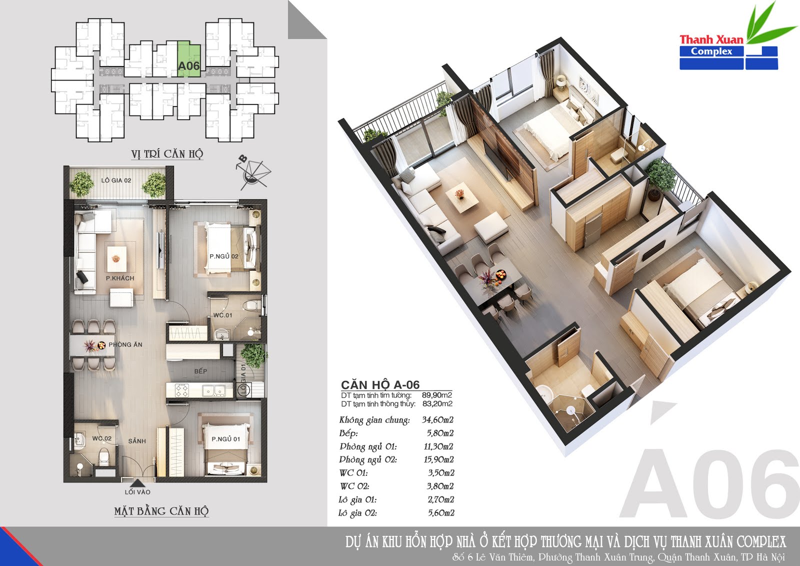 Căn hộ A06 Chung cư Hapulico 24t3 (Thanh Xuân Complex) diện tích tim tường 89,90m2 diện tích thông thuỷ 83,20m2, thiết kế 02 phòng ngủ 02 vệ sinh. Ban công Đông Bắc hướng cửa vào Tây Nam. Căn hộ A06 Chung cư Hapulico 24t3 (Thanh Xuân Complex) diện tích tim tường 89,90m2 diện tích thông thuỷ 83,20m2, thiết kế 02 phòng ngủ 02 vệ sinh. Ban công Đông Bắc hướng cửa vào Tây Nam.