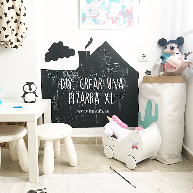 DIY: PIZARRA EN FORMA DE CASITA