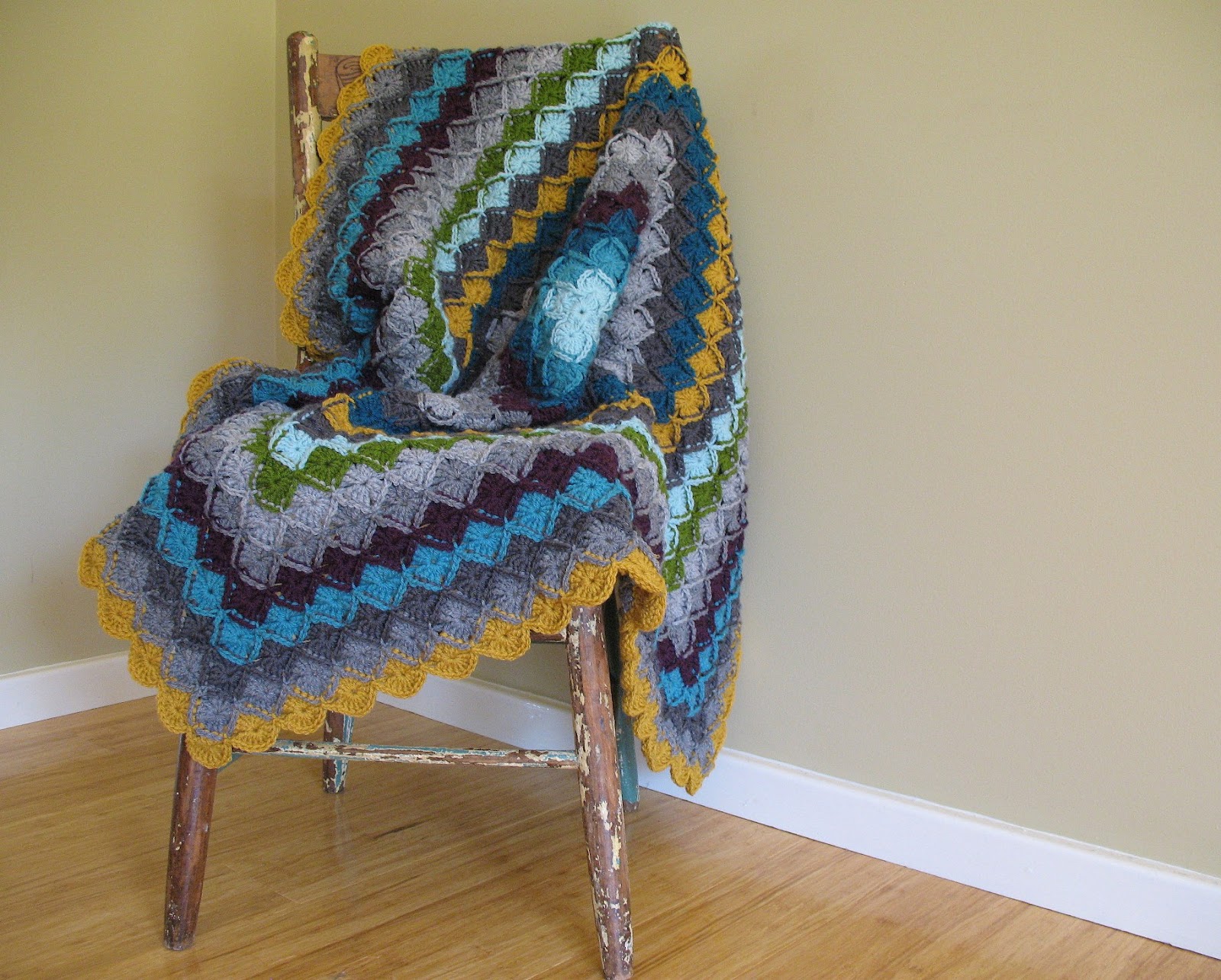 eclectic me wool eater blanket CAL week 5