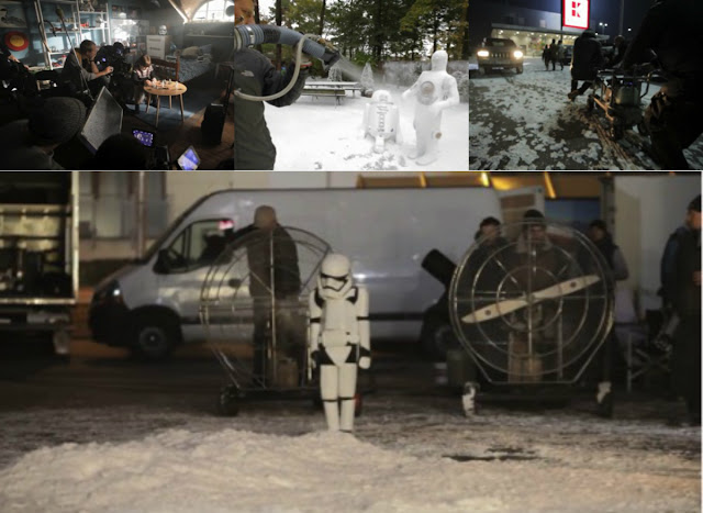 Backstage Bilder zum Kaufland Star Wars Image Film - Stormtrooper Kostüm aus Plastik-Milchflaschen nachgebaut