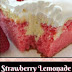 Strawberry Lemonade Cream Cheese Poke Cake