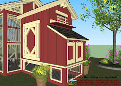 chicken coop plans construction s101 building build perspective completed