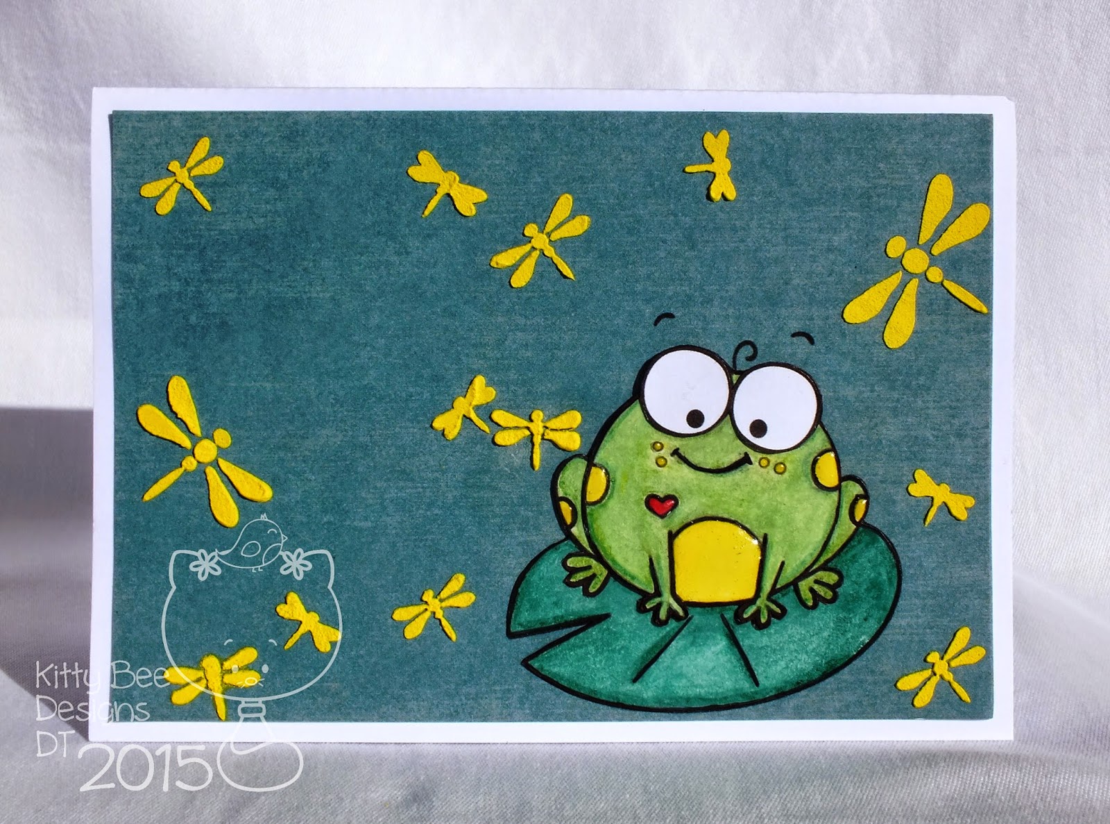 Crafty Milka: Cheerful Pond Card (Kitty Bee Designs Spotlight)