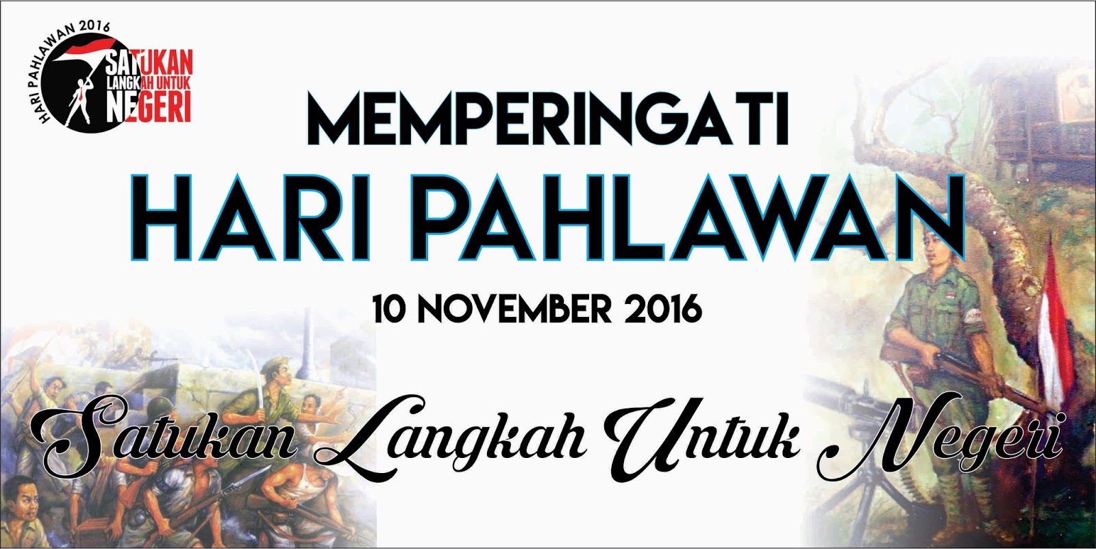 Contoh Mmt Hari Pahlawan Terbaru desain banner kekinian