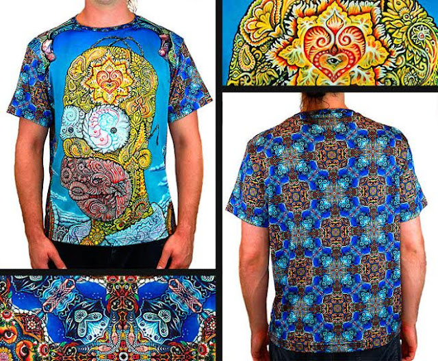 Psychedelic Homer shirts from Visionlab