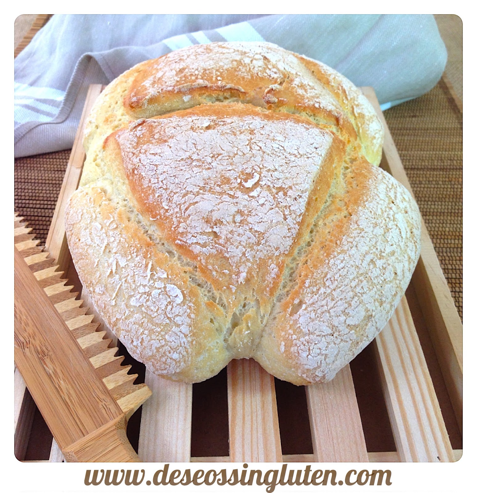 HOGAZA DE PAN RÁPIDO SIN GLUTEN