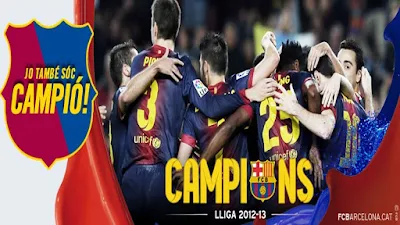 Wallpaper FC Barcelona Campions de Liga 2012 - 2013