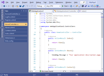 Agrupación de tabs en Visual Studio