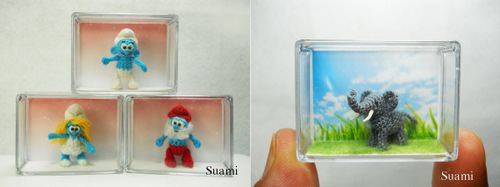 07-SuAmi-Mini-Crocheted-Animals-Smurf-Family-Tiny-Elephant