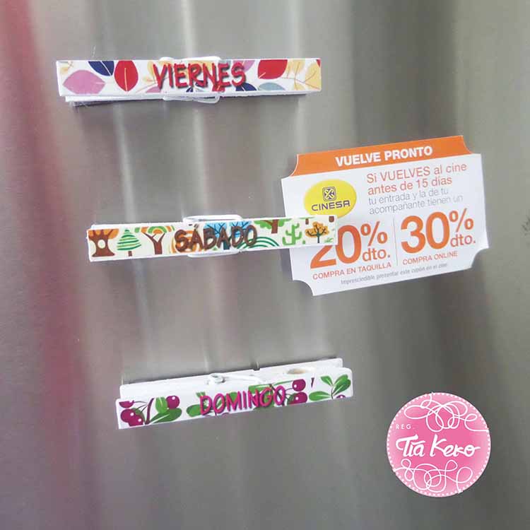 Tía Keko y manualidades con pinzas