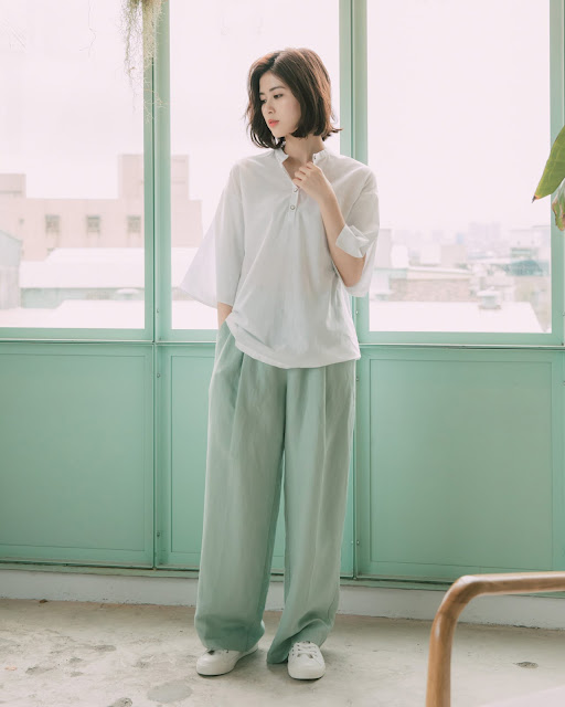 慕蓉實穿輕感春芽棉麻長寬褲