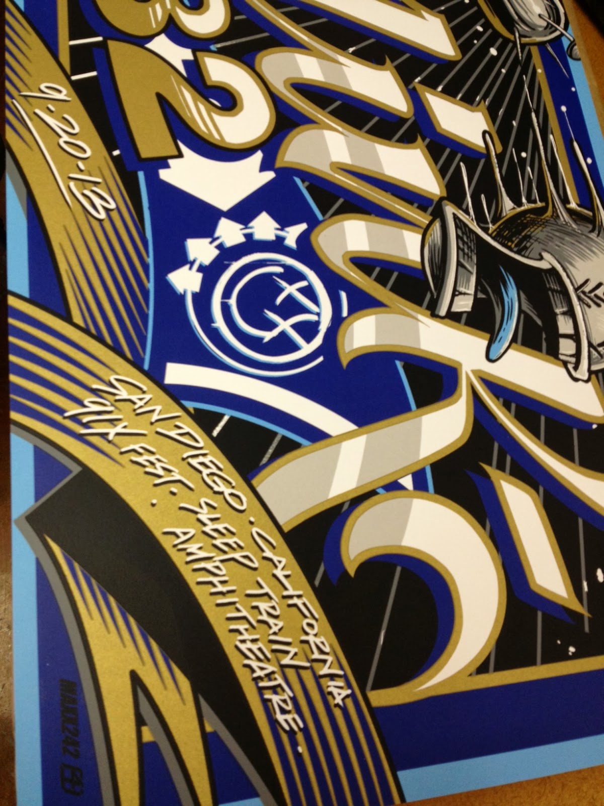 INSIDE THE ROCK POSTER FRAME BLOG Maxx242 Blink 182 San Diego Poster