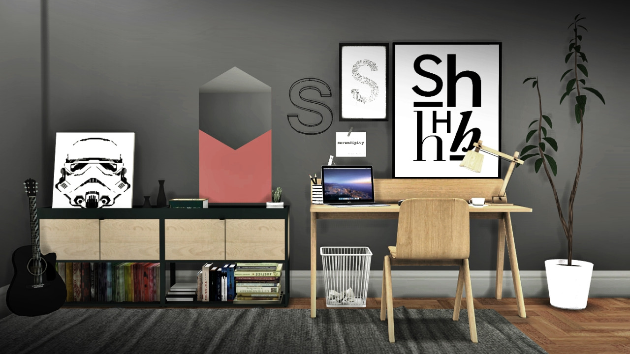 Sims 4 CC's The Best Office by MXIMS