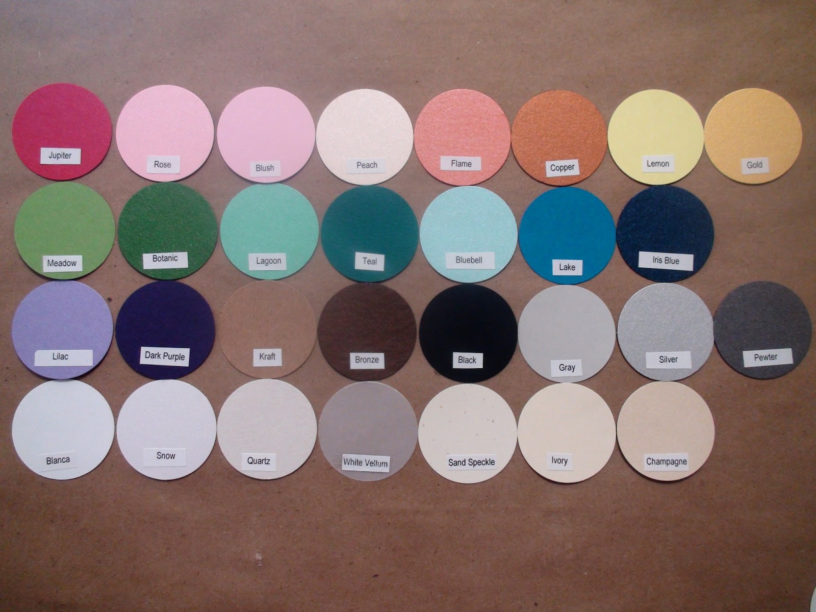 bucket of kisses: Papers - Color Swatches