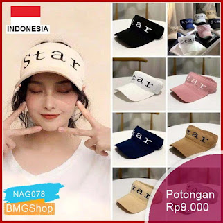 NAG078 Topi Golf Tennis Rajut Katun Elastis Import Murah Bmgshop