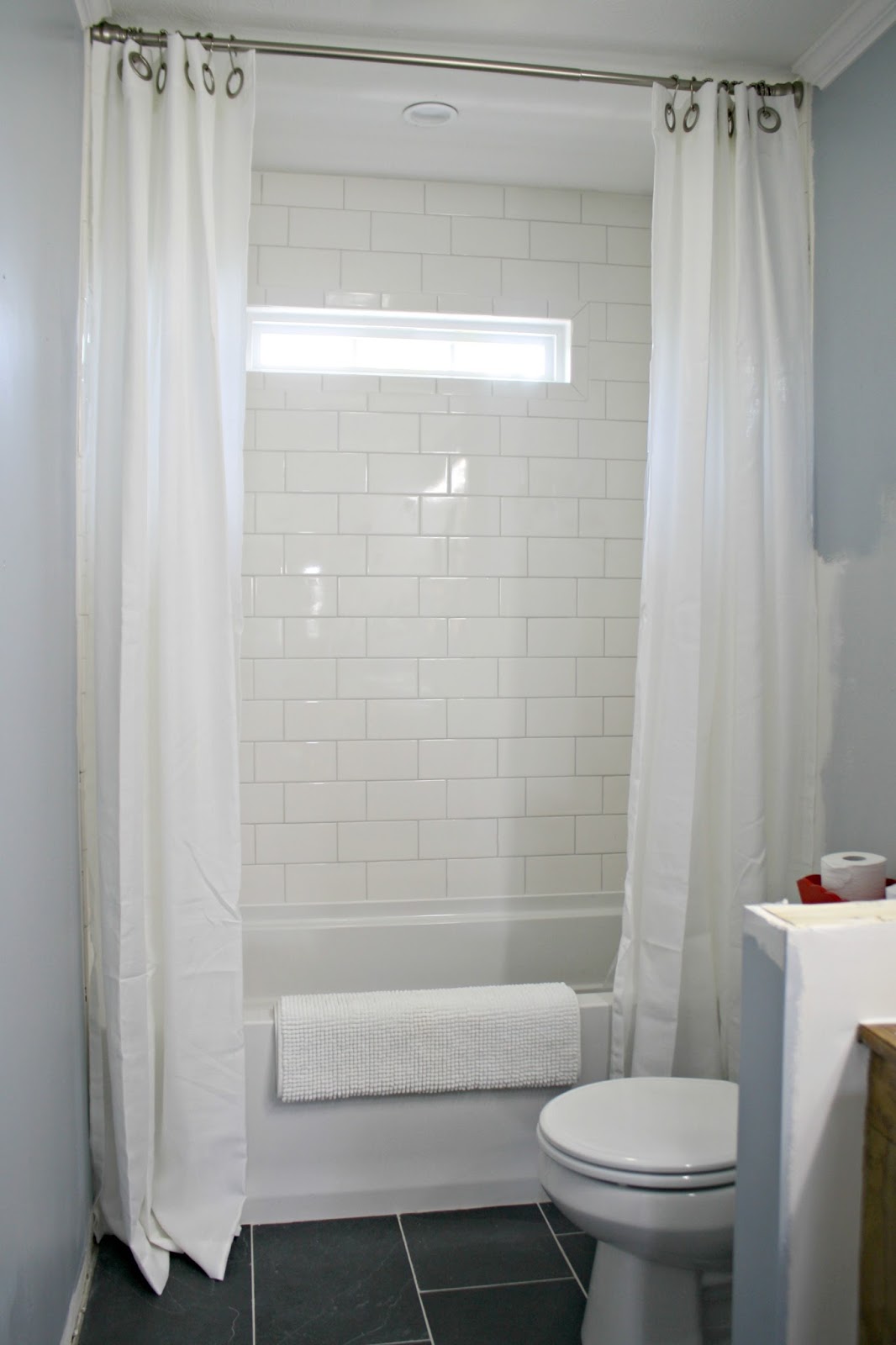 How To Hang Double Shower Curtains For Less From Thrifty Decor