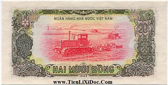 20 Đồng Việt Nam Dân Chủ 1969