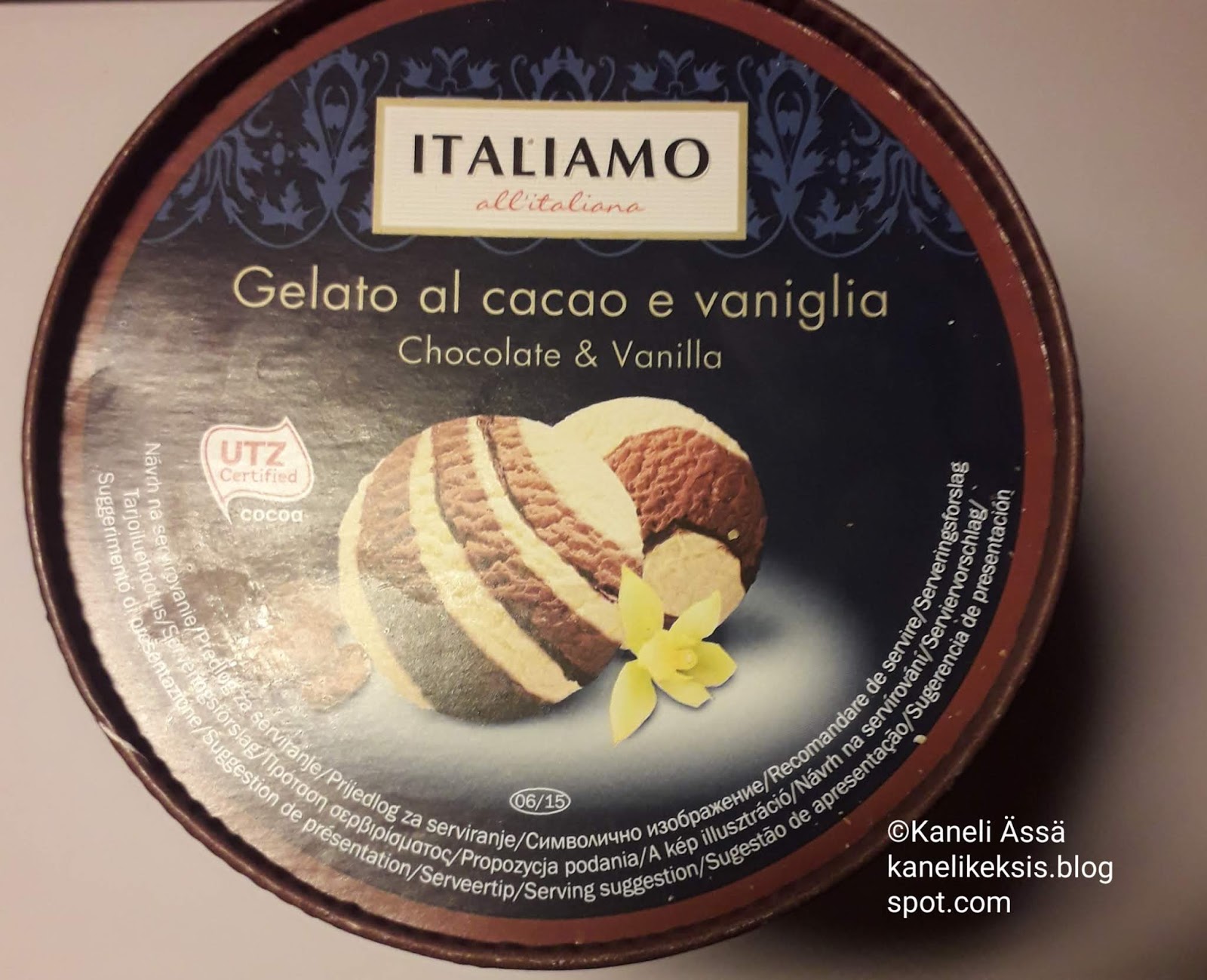 Lidl Italiamo Gelato al cacao e vaniglia