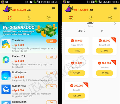 Aplikasi pulsa gratis Casheasy Aplikasi pulsa gratis Casheasy
