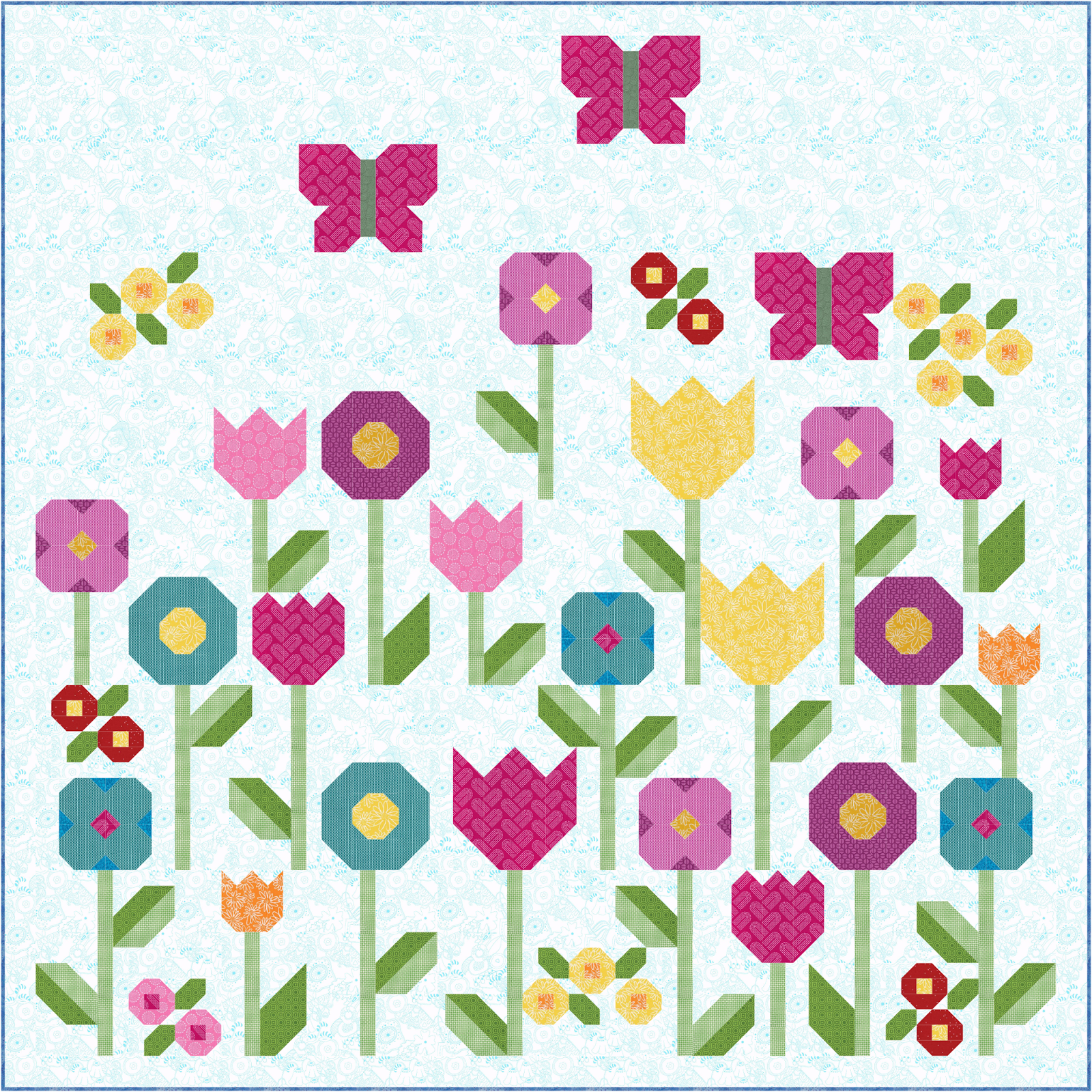 Sew Fresh Quilts Flowers {make me HAPPY!}