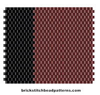 Burgundy with Black basic two color bead palette scheme Winter Seasonal Color Palette Two Bead Colors