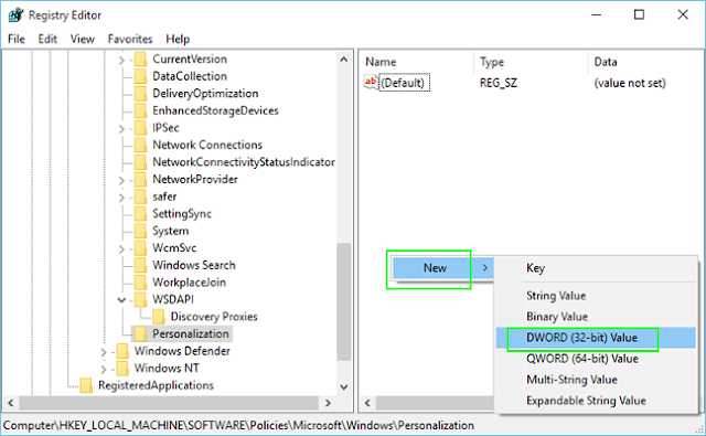 Cara Menonaktifkan Lock Screen di Windows 10 Cara membuat registry baru pada Windows 10