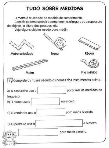 Atividades Pedagógicas: Atividade Medidas de Comprimento