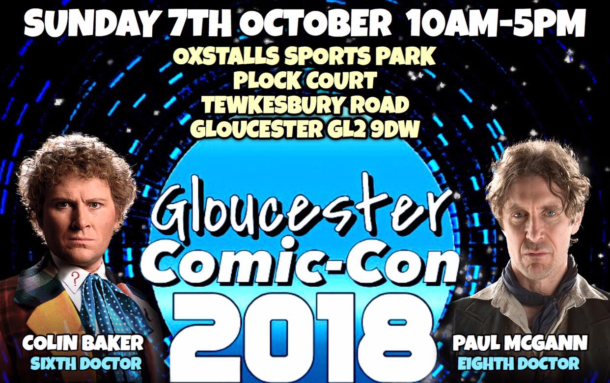 Gloucester Comic Con 2018! October 7th! Click the image below for tickets!