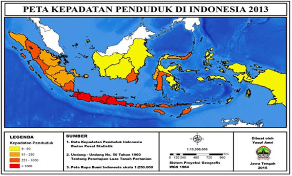  Gambar  Peta  Indonesia Kepadatan Penduduk Koleksi Gambar  HD