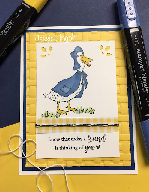 Stampin' Up!, www.stampingwithsusan.com, Fable Friends, Jessica Ingold, Basket Weave Embossing Folder