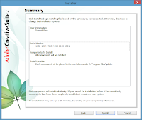 Windows 8. Free Adobe CS2 installation - Installation Summary