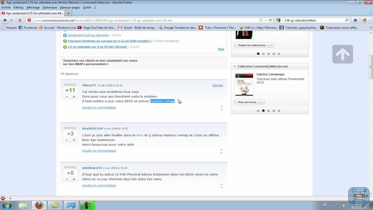 32 Go De Ram 16 Utilisable Windows 10 Ram utilisable windows 7 64 bits - Astucesinformatique