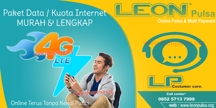 Harga Paket Data Kuota Internet Leon Pulsa