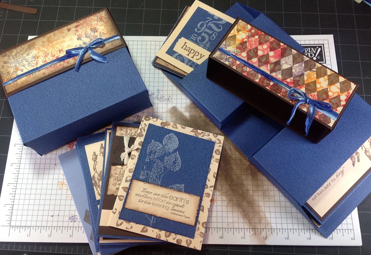 Lift Bridge Cards and Crafts Quick look a box of greeting cards