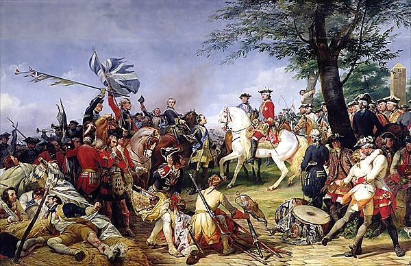 Louis XV at the Battle of Fontenoy