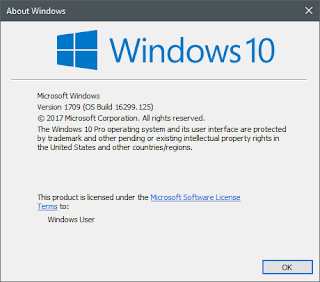 Cumulative Update 16299.125 Untuk Windows 10 Fall Creators Update