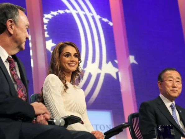 Queen Rania attends the 2012 Clinton Global Initiative annual meeting