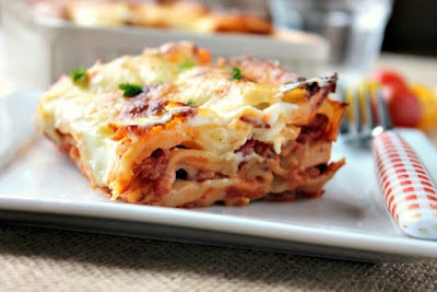 Cheese, Bacon and Onion Lasagne