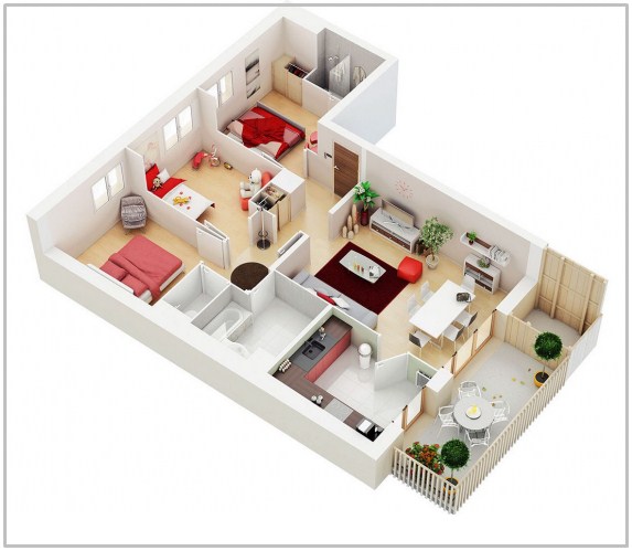 Gambar Denah Rumah 3D Gambar Denah Rumah 3D