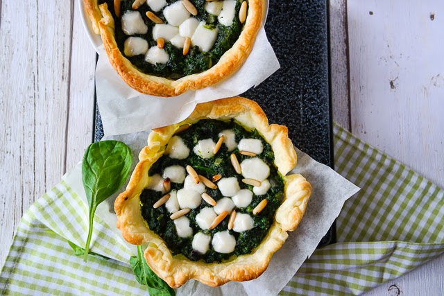 sia´s soulfood foodblog: Kleine Spinat-Ziegenkäse-Tartes