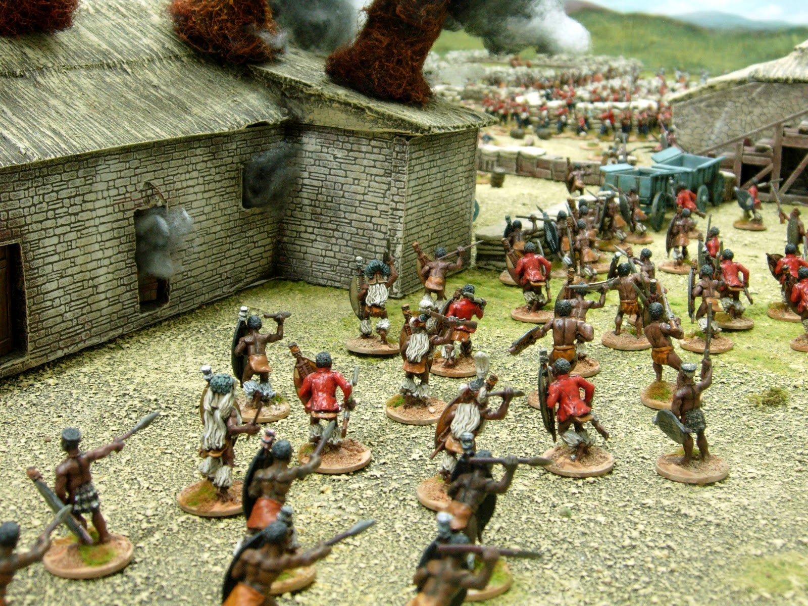 Wargaming with Silver Whistle Rorke's Drift part 5 THE REDOUBT & DARKNESS.