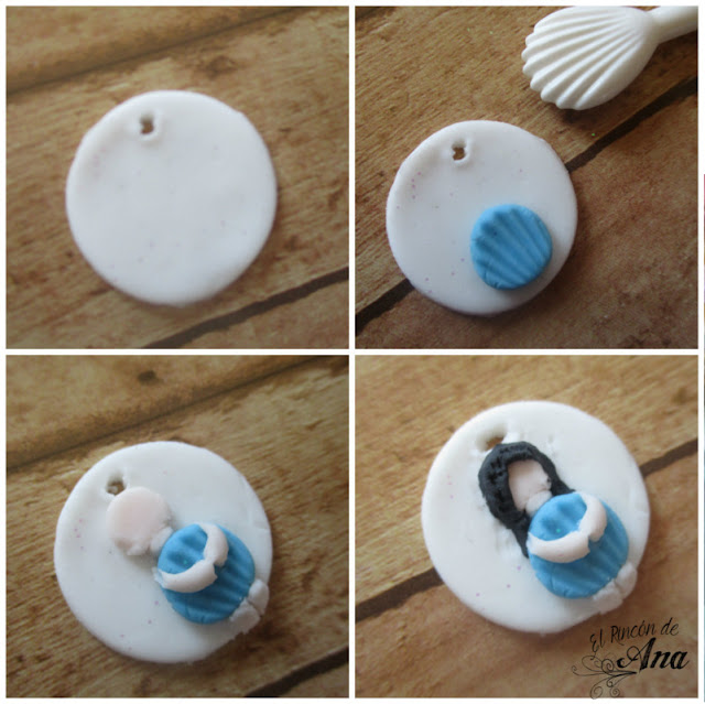 Collar de muñequita en porcelana fría - Colaboración con Ysne