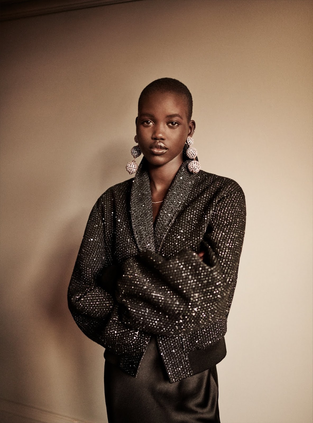 Adut Akech in The Sunday Times Style December 15th, 2019 by Giampaolo Sgura
