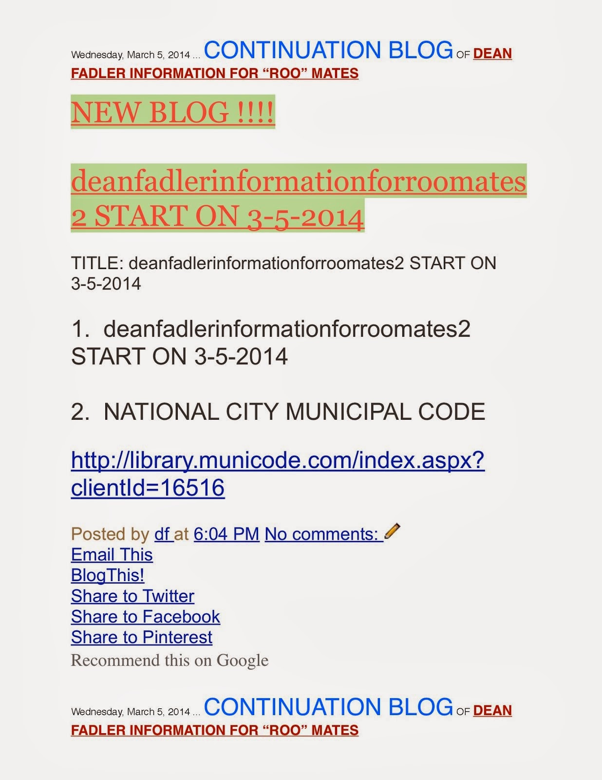 DEAN FADLER CALIFORNIA CORPORATIONS CODE BLOG TITLE 1. CALIFORNIA