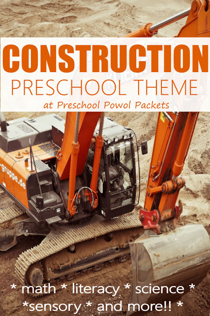 {FREE} Construction Theme Preschool Printables | Preschool Powol Packets