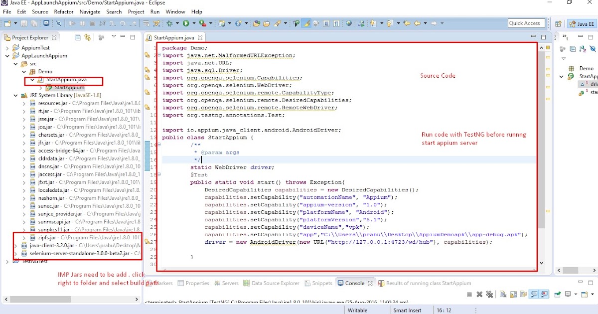 Softestworld: Automation and Manual testing: First Appium code and ...