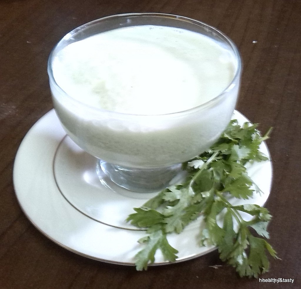 Healthy & Tasty Buttermilk Coriander Leaves Drink
