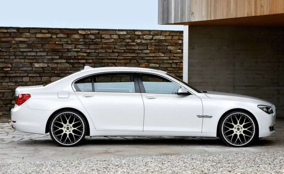 White rims for bmw 745 #4